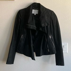 Lucky Brand Black Suede/Leather Moto Jacket, XS